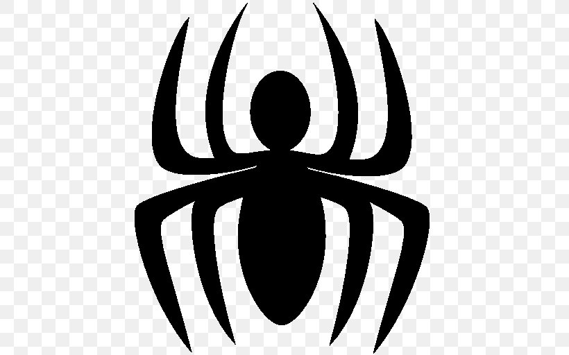 Spider-Man Symbol Spider Web Superhero, PNG, 512x512px, Spider, Art, Artwork, Black And White, Black House Spider Download Free