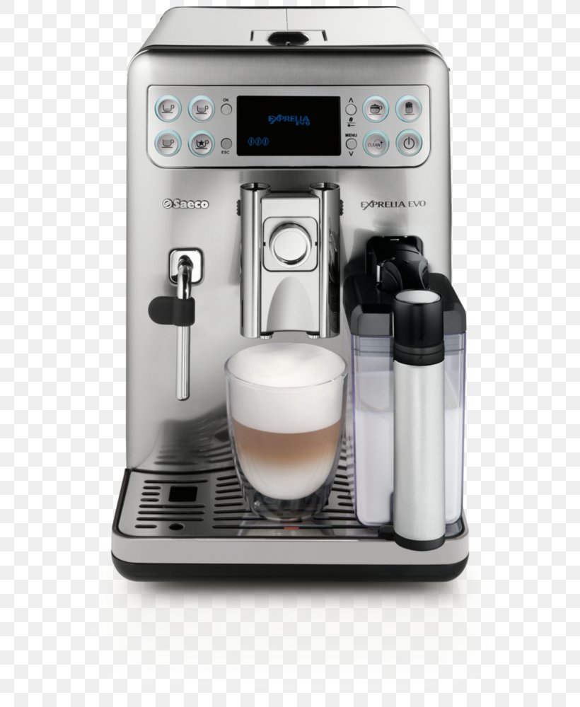 Espresso Machines Saeco Exprelia EVO HD8857, PNG, 600x1000px, Espresso, Coffee, Coffee Cup, Coffeemaker, Drip Coffee Maker Download Free