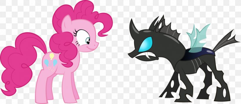 Pony Pinkie Pie Changeling Princess Celestia, PNG, 1352x590px, Pony, Animal Figure, Carnivoran, Cartoon, Changeling Download Free