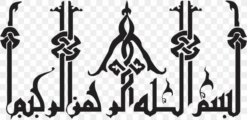 Quran Basmala Allah God In Islam, PNG, 1172x572px, Quran, Allah, Arabic Calligraphy, Basmala, Black And White Download Free