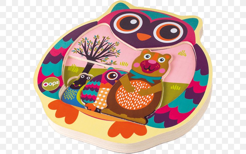 Jigsaw Puzzles Oops Colourful Wooden 3D Puzzle In Super Cute Owl Design Toy Oops Easy-Puzzle! Board Game, PNG, 600x514px, Jigsaw Puzzles, Bird Of Prey, Board Game, Child, Doll Download Free
