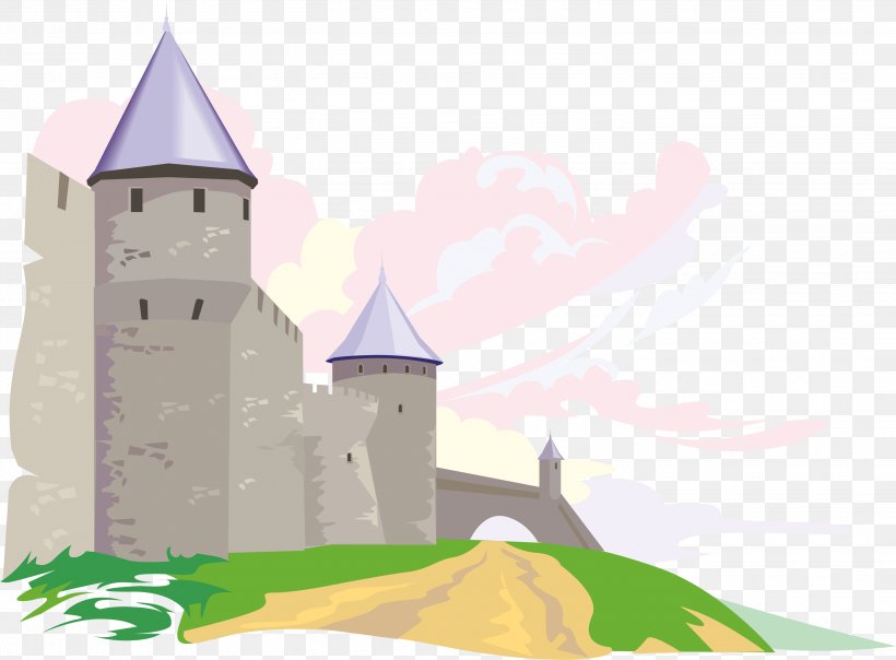Castle Clip Art, PNG, 2883x2127px, Castle, Building, Cartoon, Display Device, Facade Download Free