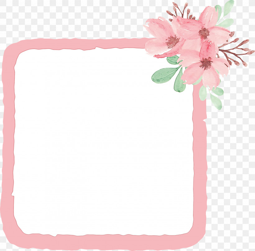 Floral Design, PNG, 3000x2955px, Flower Frame, Film Frame, Floral Design, Flower, Paint Download Free