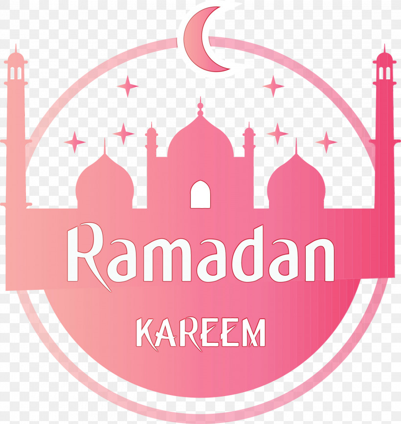 Pink Logo Label Font Sticker, PNG, 2840x3000px, Ramadan Kareem, Label, Logo, Paint, Pink Download Free