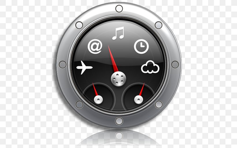 Tachometer Clock Measuring Instrument Hardware, PNG, 512x512px, Dashboard, Apple, Clock, Computer Software, Desktop Environment Download Free