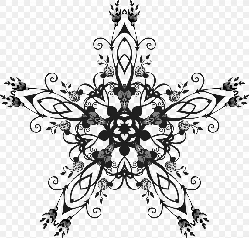 Floral Design Clip Art, PNG, 2286x2188px, Floral Design, Black, Black And White, Decor, Decorative Arts Download Free