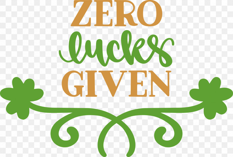 Zero Lucks Given Lucky Saint Patrick, PNG, 3000x2023px,  Download Free