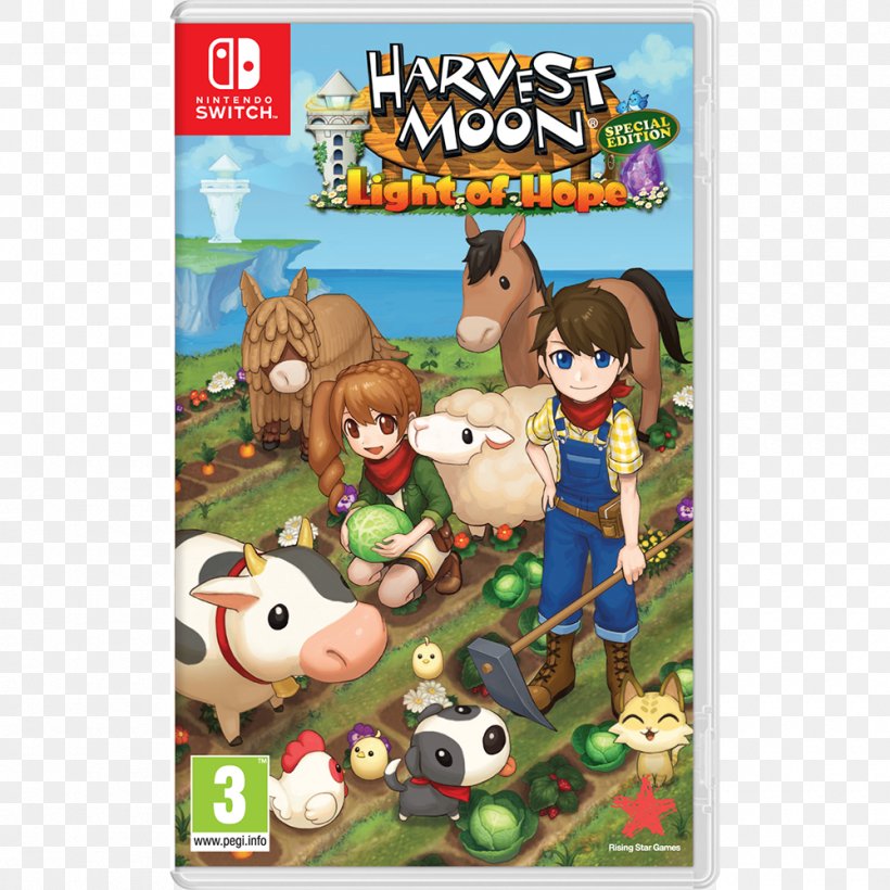 Harvest Moon: Light Of Hope Nintendo Switch Harvest Moon DS: Island Of Happiness Video Games, PNG, 1000x1000px, Harvest Moon Light Of Hope, Cartoon, Fiction, Game, Harvest Moon Download Free