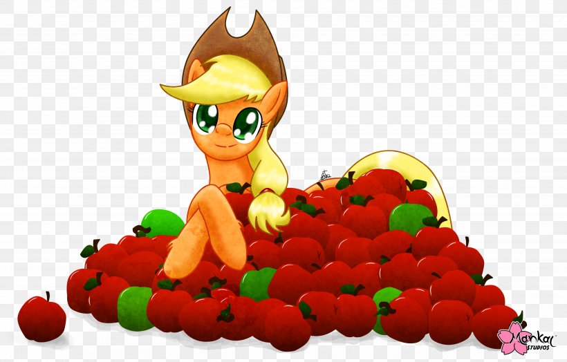 Applejack Strawberry Cartoon Equestria Daily, PNG, 3718x2379px, Applejack, Apple, Cartoon, Equestria Daily, Fictional Character Download Free