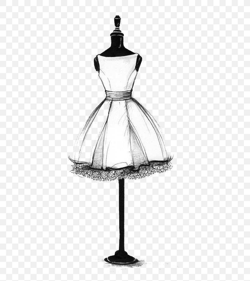 Drawing Dress Art Sketch, PNG, 736x923px, Drawing, Art, Black And White