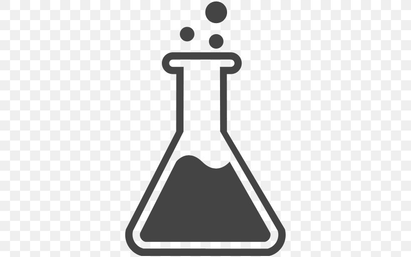 Laboratory Flasks Chemistry Experiment, PNG, 512x512px, Laboratory, Area, Beaker, Black And White, Chemical Substance Download Free