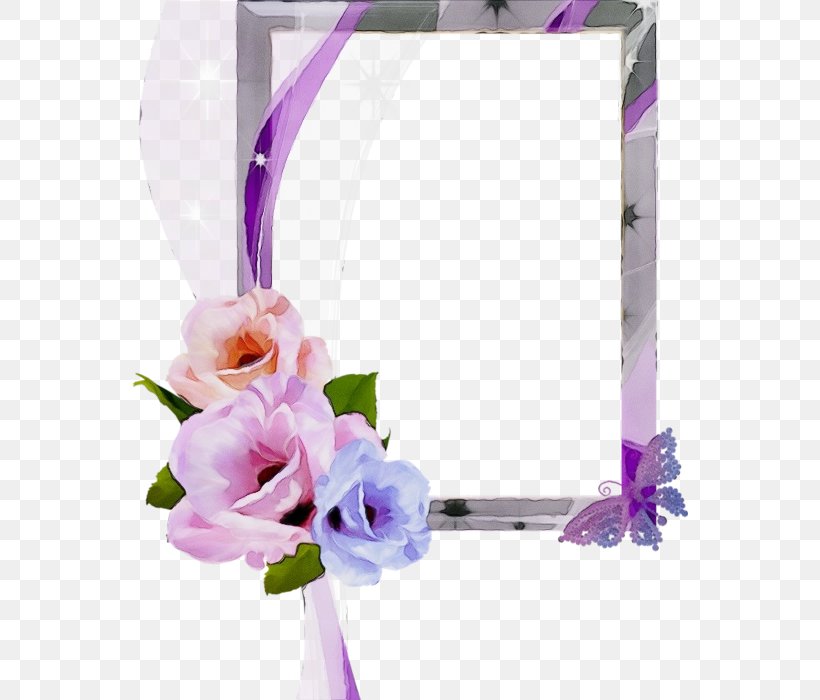 Watercolor Flowers Frame, PNG, 556x700px, Watercolor, Bed, Bed Frame, Cut Flowers, Flower Download Free