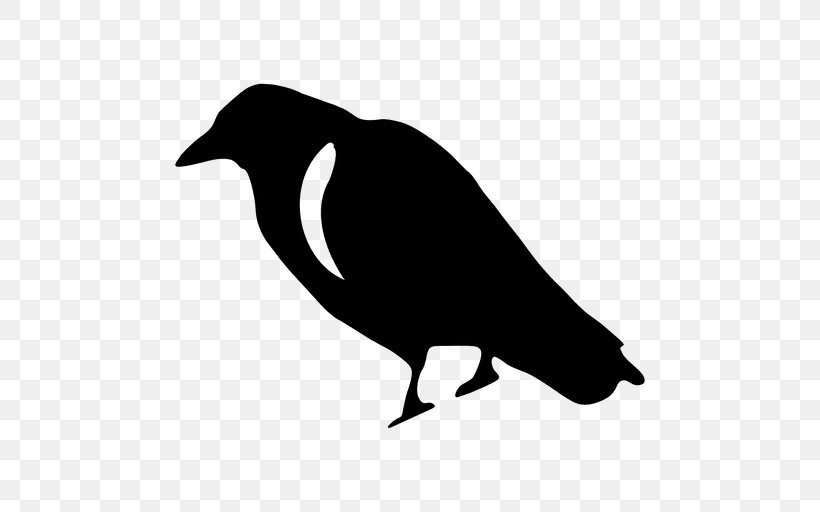Crow Common Raven Clip Art, PNG, 512x512px, Crow, Artwork, Beak, Bird, Black And White Download Free