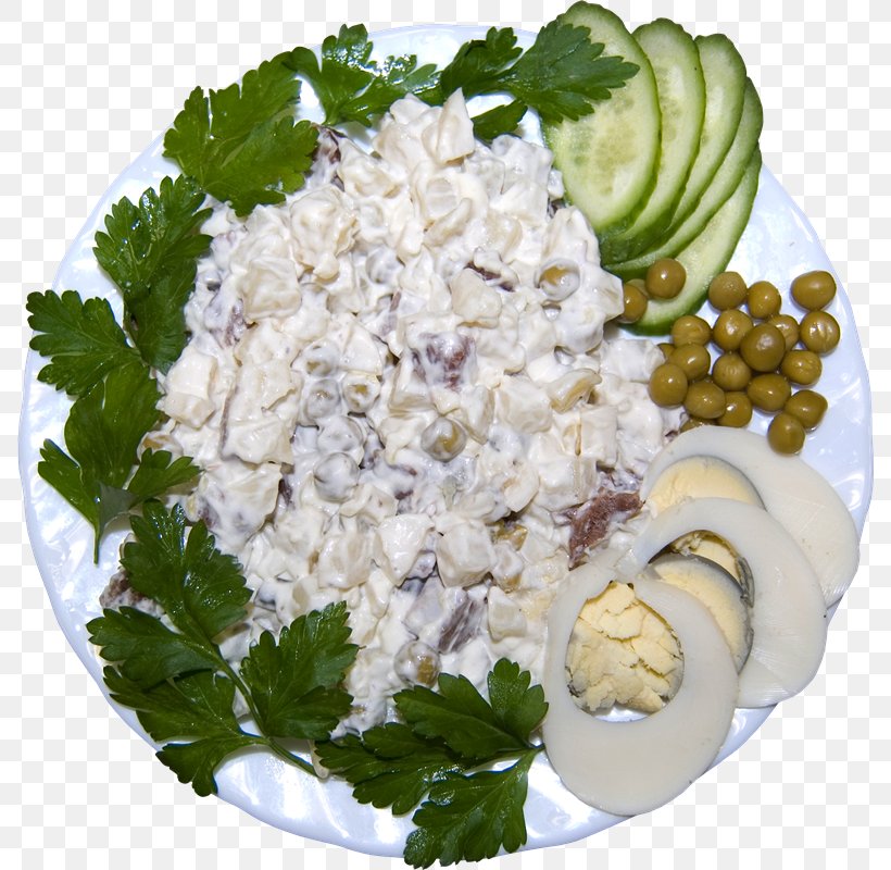 Olivier Salad Leaf Vegetable Recipe Dressed Herring, PNG, 788x800px, Olivier Salad, Blue Cheese Dressing, Breakfast, Caesar Salad, Commodity Download Free