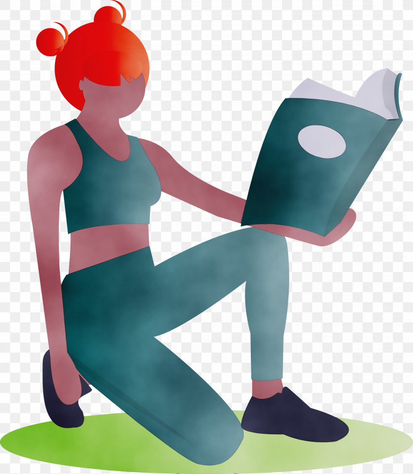 Sitting, PNG, 2613x3000px, Reading Book, Fashion, Girl, Paint, Sitting Download Free