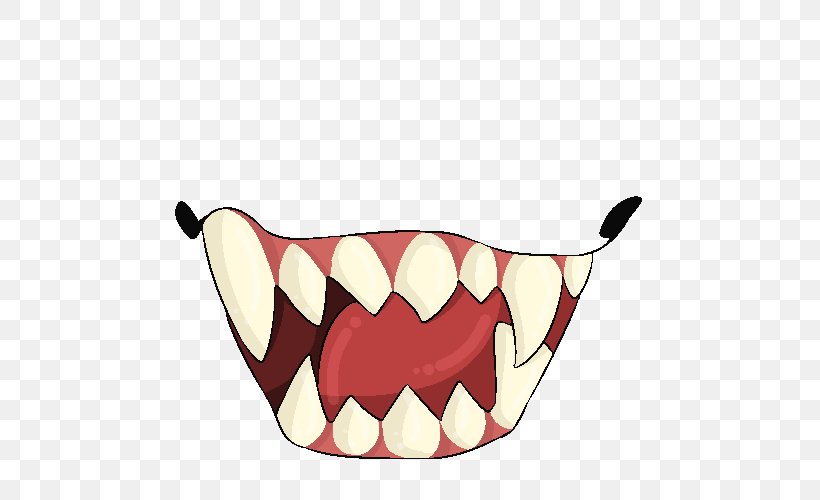 Tooth Pixel Art Human Mouth, PNG, 500x500px, Watercolor, Cartoon, Flower, Frame, Heart Download Free