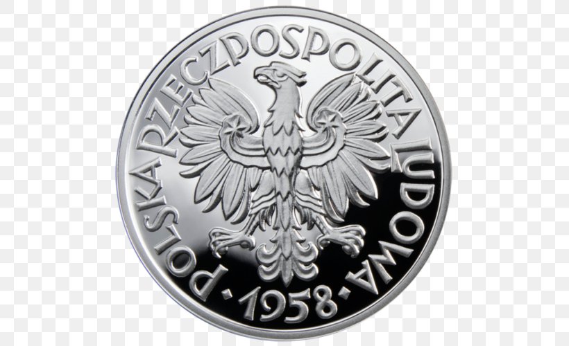Coin Silver Poland Gold Numismatics, PNG, 500x500px, Coin, Currency, Fisherman, Gold, Hobby Download Free