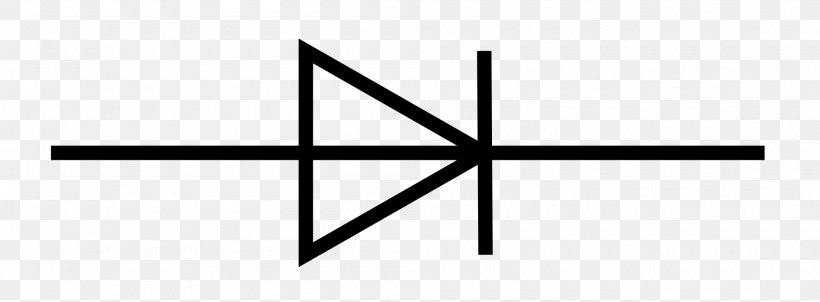 Electronic Symbol Zener Diode Electronic Circuit Wiring Diagram, PNG, 2000x737px, Electronic Symbol, Area, Black, Black And White, Circuit Diagram Download Free