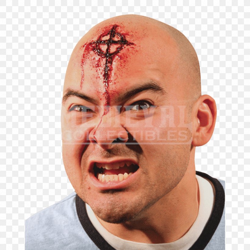 Halloween Costume Prosthesis Theatrical Makeup Forehead, PNG, 850x850px, Costume, Aggression, Cheek, Chin, Close Up Download Free