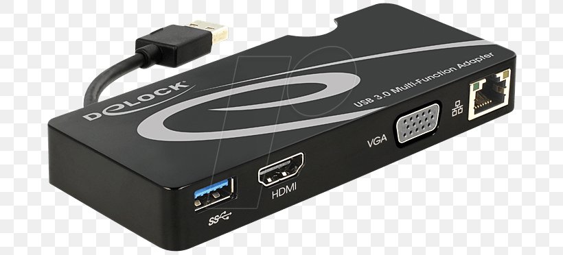 Laptop USB 3.0 Adapter HDMI, PNG, 700x372px, Laptop, Adapter, Cable, Computer Component, Displayport Download Free