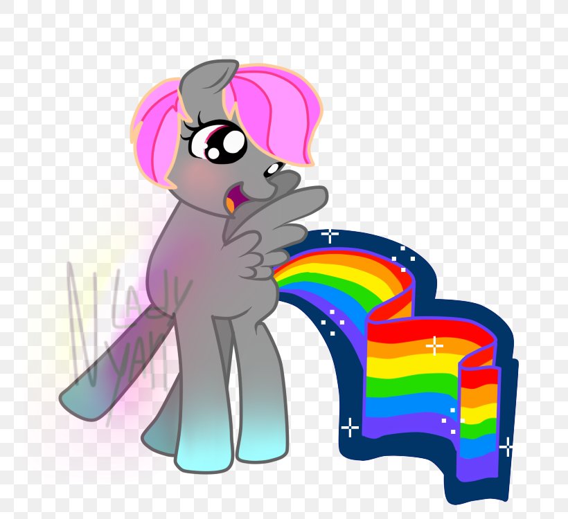Pony Nyan Cat Rarity Rainbow Dash, PNG, 750x750px, Pony, Art, Cartoon, Cat, Deviantart Download Free