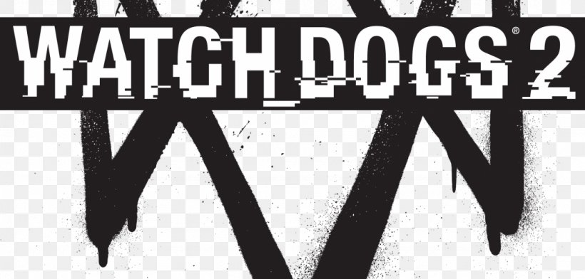 Watch Dogs 2 PlayStation 4 Video Game, PNG, 1078x516px, Watch Dogs 2, Banner, Black And White, Brand, Game Download Free
