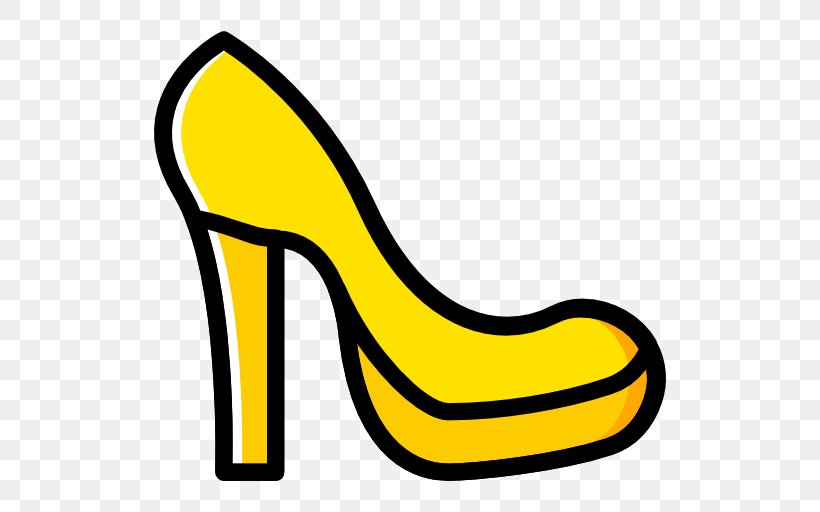 Clip Art High-heeled Shoe Product Design Line, PNG, 512x512px, Shoe, Area, Artwork, Footwear, High Heeled Footwear Download Free