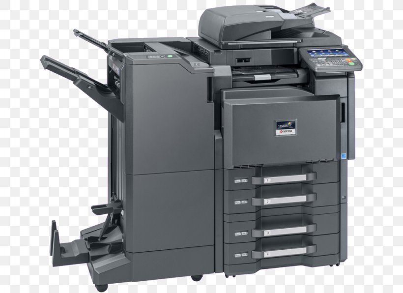 Multi-function Printer Kyocera Document Solutions Photocopier, PNG, 1024x745px, Multifunction Printer, Color Printing, Dots Per Inch, Image Scanner, Kyocera Download Free