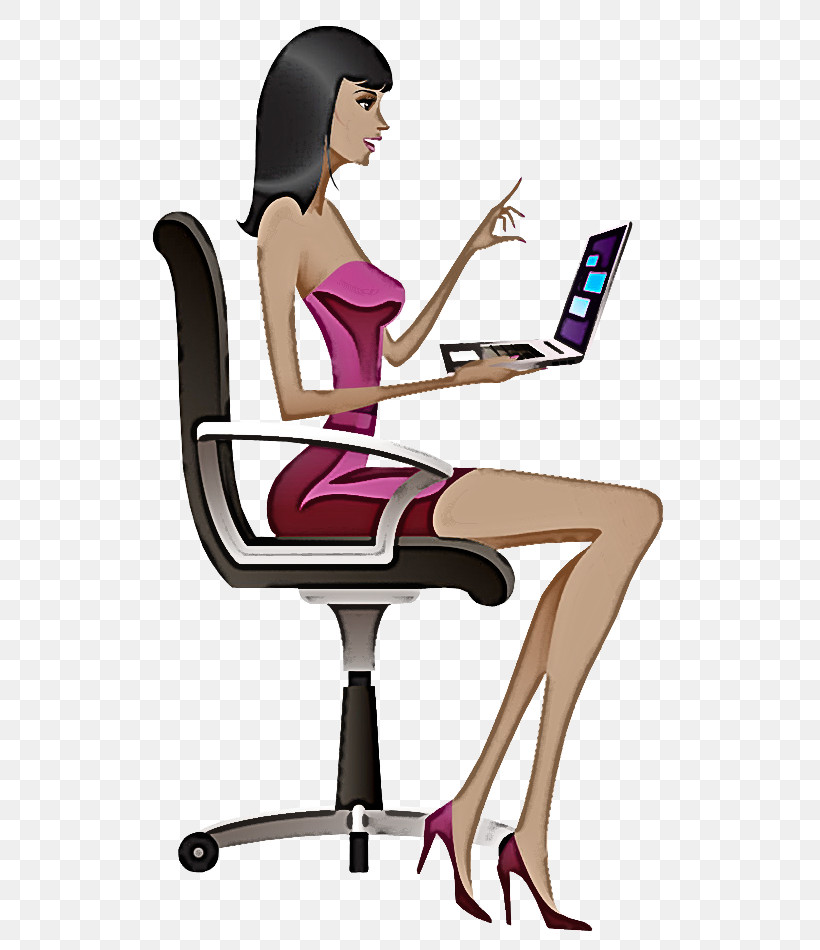 Office Chair Sitting Table Chair Cartoon, PNG, 550x950px, Office Chair, Businessperson, Cartoon, Chair, Furniture Download Free