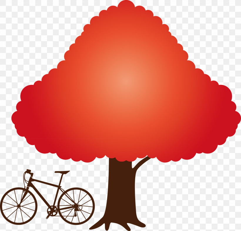 Bike Bicycle, PNG, 3000x2872px, Bike, Bicycle, Meter, Red, Tree Download Free