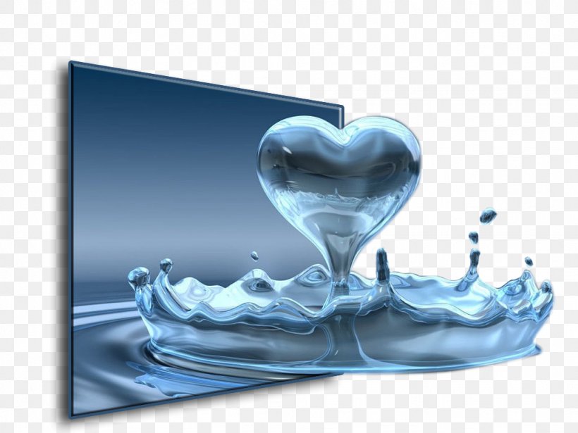 Water Love Desktop Wallpaper Clip Art, PNG, 1024x768px, Water, Giphy, Heart, Jaw, Liquid Download Free