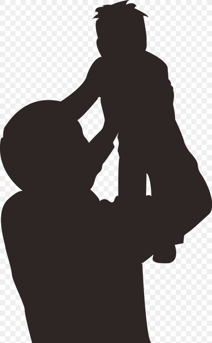 Father's Day Silhouette, PNG, 930x1504px, Father, Arm, Black And White, Child, Daughter Download Free