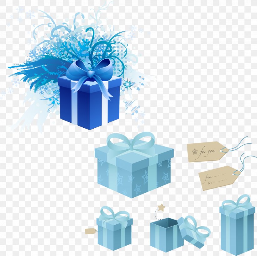 Paper Gift Decorative Box, PNG, 2604x2594px, Paper, Blue, Box, Decorative Box, Gift Download Free