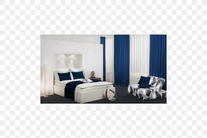 Curtain Window Blinds & Shades Light Blue Bed, PNG, 500x550px, Curtain, Bed, Bed Frame, Bed Sheet, Blue Download Free