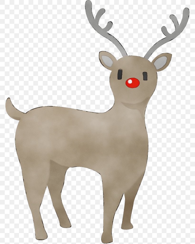 Reindeer, PNG, 776x1026px, Watercolor, Animal Figure, Antler, Deer, Elk Download Free