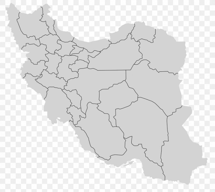 Counties Of Iran Blank Map Geography, PNG, 900x803px, Iran, Area, Atlas, Black And White, Blank Map Download Free