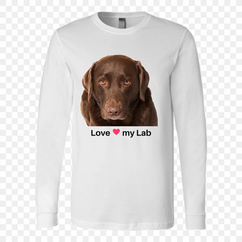 Long-sleeved T-shirt Long-sleeved T-shirt Labrador Retriever Hoodie, PNG, 1024x1024px, Tshirt, Bluza, Carnivoran, Clothing, Dog Download Free