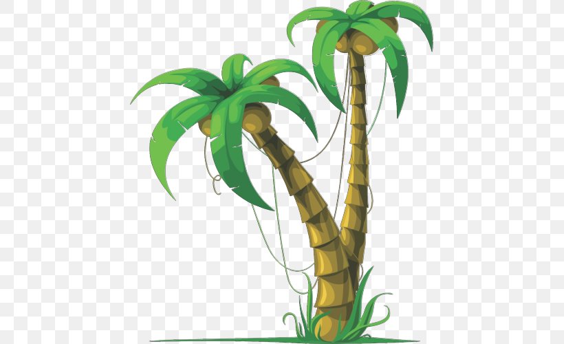 Royalty-free Arecaceae Coconut Tree, PNG, 500x500px, Royaltyfree, Arecaceae, Arecales, Coconut, Drawing Download Free