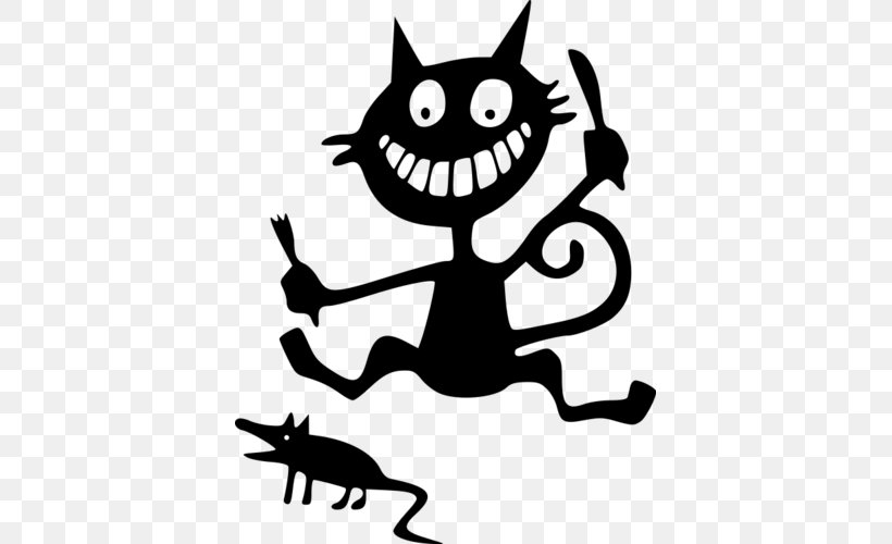 Cat Виниловая интерьерная наклейка Sticker Car Clip Art, PNG, 500x500px, Cat, Artwork, Black, Black And White, Black M Download Free