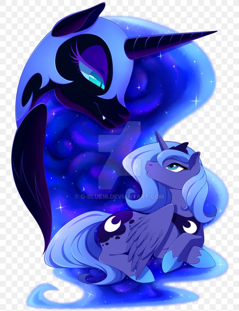 Princess Luna Princess Celestia DeviantArt Nightmare, PNG, 752x1063px, Princess Luna, Art, Artist, Cobalt Blue, Color Download Free