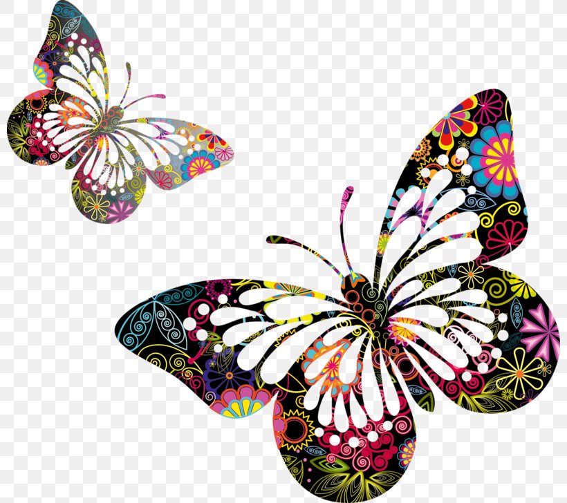 Butterfly Clip Art, PNG, 800x728px, Butterfly, Animation, Art, Brush Footed Butterfly, Drawing Download Free