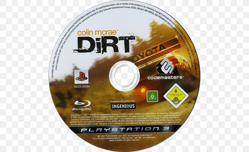 Colin McRae: Dirt 2 Dirt 3 Video Game Codemasters, PNG, 500x500px, Colin Mcrae Dirt, Brand, Codemasters, Colin Mcrae, Colin Mcrae Dirt 2 Download Free