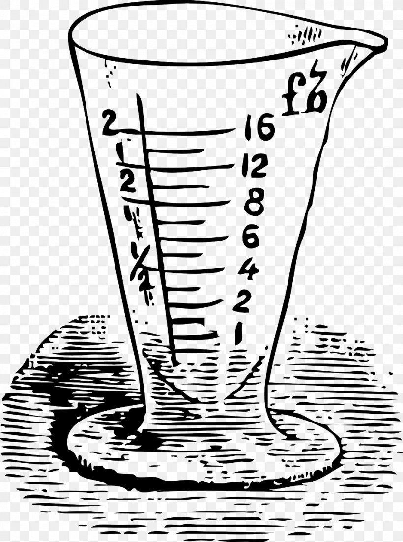 Measuring Cup Measurement Vector Graphics Glass Clip Art, PNG, 952x1280px, Measuring Cup, Area, Black And White, Cartoon, Cocktail Glass Download Free