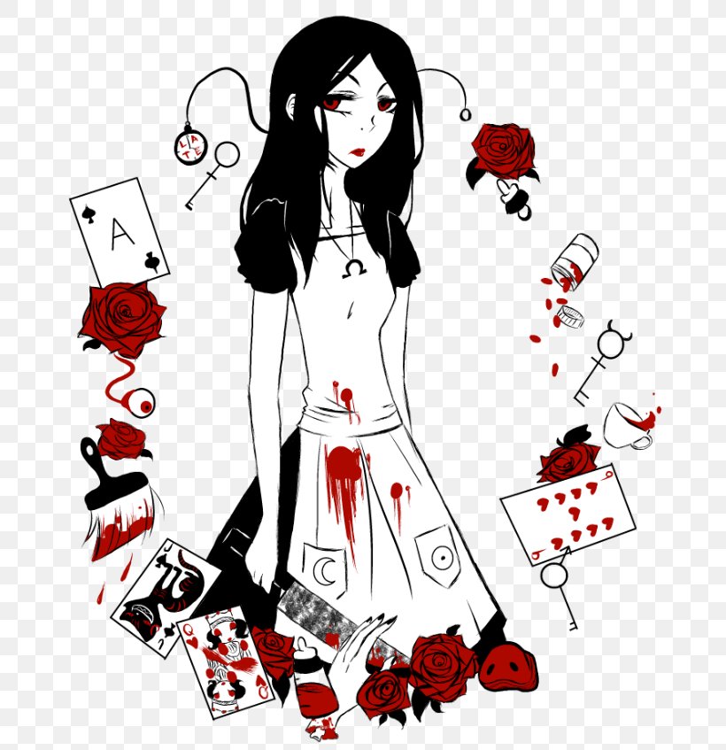 Alice: Madness Returns Alice's Adventures In Wonderland Game, PNG, 681x847px, Watercolor, Cartoon, Flower, Frame, Heart Download Free