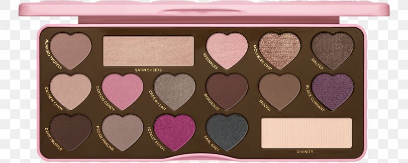 Bonbon Too Faced Chocolate Bar Too Faced Sweet Peach Eye Shadow, PNG, 2000x802px, Watercolor, Cartoon, Flower, Frame, Heart Download Free