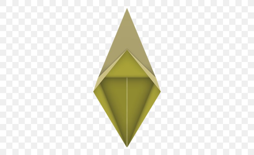 Triangle Origami Line STX GLB.1800 UTIL. GR EUR, PNG, 500x500px, Triangle, Dragonfly, Edge, Green, Horizontal Plane Download Free