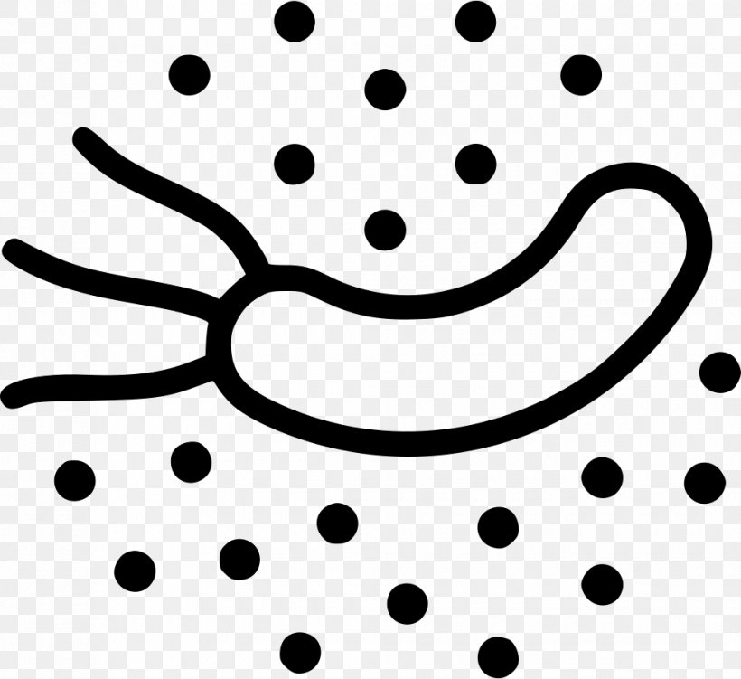 Bacteria Microorganism Black And White Clip Art, PNG, 980x898px, Bacteria, Artwork, Black, Black And White, Facial Expression Download Free