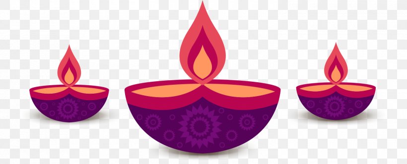 Diwali Oil Lamp Candle Wax, PNG, 1500x606px, Diwali, Candle, Happiness, Lamp, Magenta Download Free