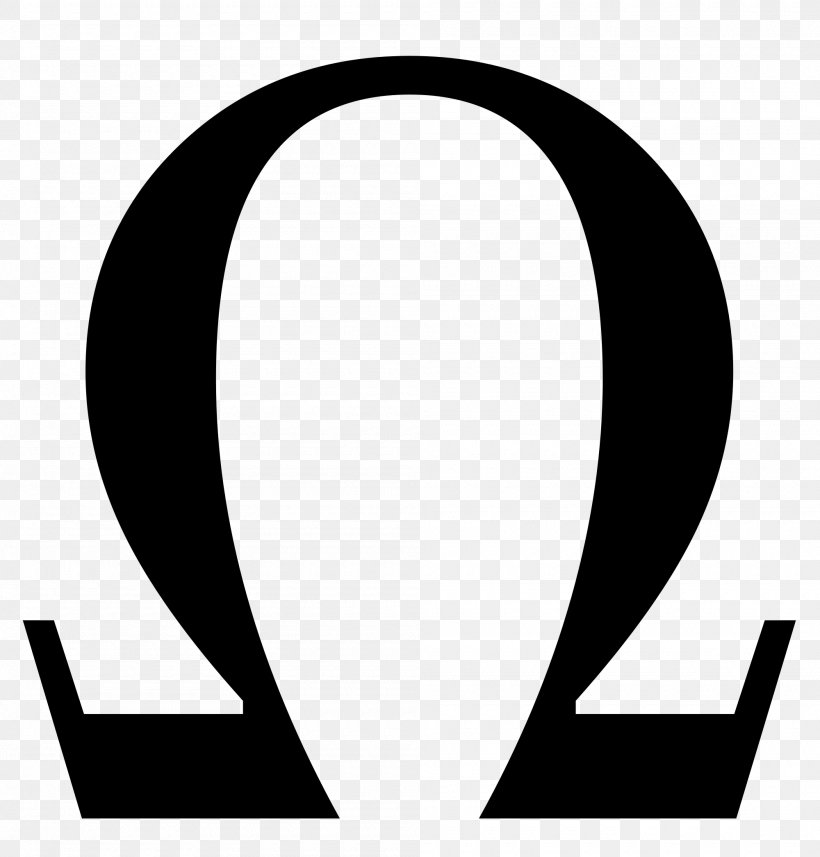 Ohm's Law Symbol Voltage Omega, PNG, 2000x2091px, Ohm, Ampere, Black And White, Brand, Electric Current Download Free