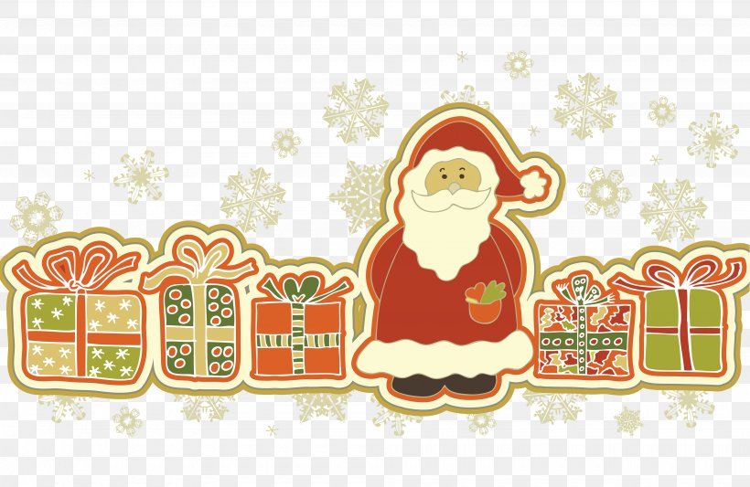 Santa Claus Reindeer Christmas Card Greeting Card, PNG, 3900x2538px, Santa Claus, Art, Christmas, Christmas Card, Christmas Decoration Download Free